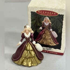 Vintage Hallmark Keepsake “Holiday Barbie, 1996” Ornament